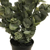 Eucalyptus potte, H18 cm. - kunstige planter - Kunstige grønne potteplanter