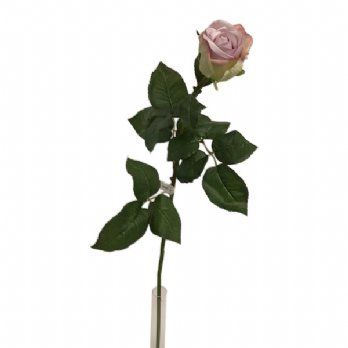 salg af Kunstig rose, gammelrosa - H75 cm.