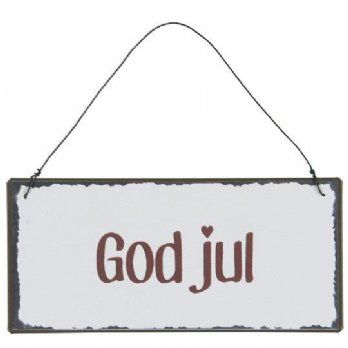 salg af Jule skilt, god jul - 7*15 cm.