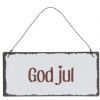 salg af Jule skilt, god jul - 7*15 cm.