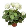 salg af Kunstig hvid pelargonie, H35 cm.