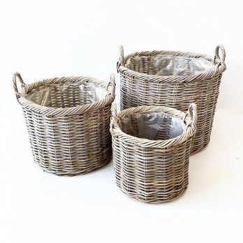 salg af Rattan kurv, Ø40 cm.