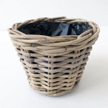 salg af Rattan kurv, Ø17 cm.