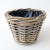 salg af Rattan kurv, Ø17 cm.