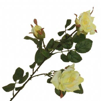 salg af Kunstig sart gul rose, 53 cm. - kunstige blomster